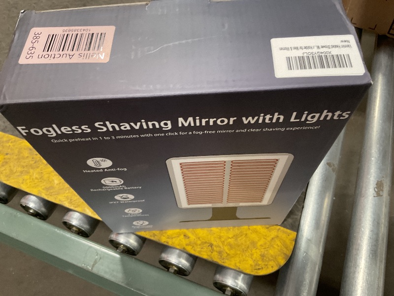 Photo 1 of **DIRT**Heated Shower Mirror Fogless for Shaving, Anti Fog Shower Mirror with Light, 5000mAh Rechargeable Large 12.5×8" Fog Free Mirror for Shaving with Razor Holder for Men & Woman, Removable, NO-Drilling