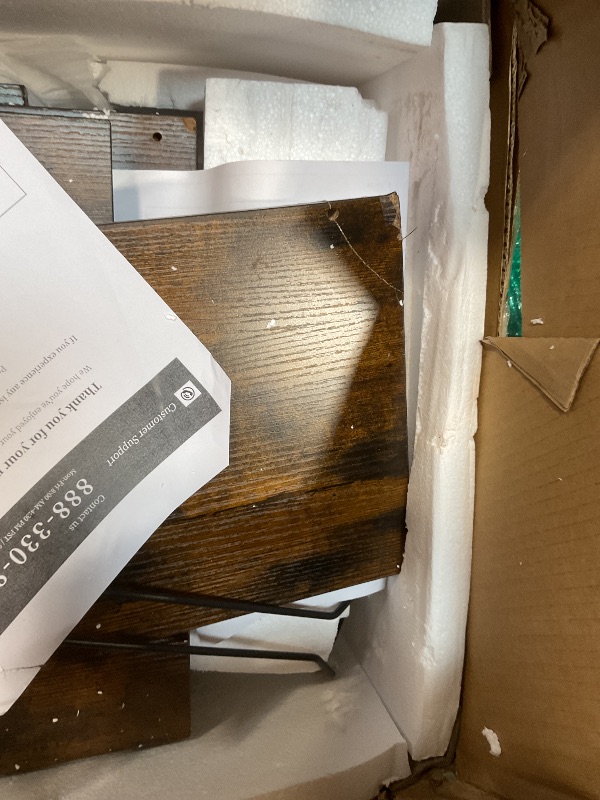 Photo 1 of **MAJOR DAMAGE TO BIG PIECE. SELLING FOR PARTS**DWVO Farmhouse Bar Cabinet w/LED Lights, 71" Liquor Cabinet for Glasses, Tall Wine Bar Cabinet w/ 4-Bottle Liquor Dispenser & Wine Rack, Kitchen Storage Cabinet for Living Room, Rustic Brown