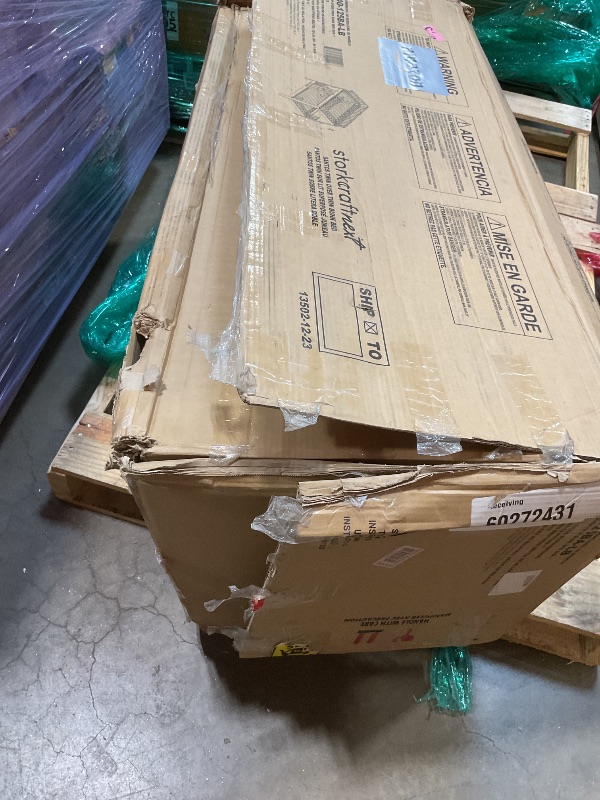 Photo 1 of **SELLING FOR PARTS. ONE BOX OF TWO**Storkcraft Next Santos Twin-Over-Twin 5-in-1 Convertible Bunk Bed (Black with Natural)