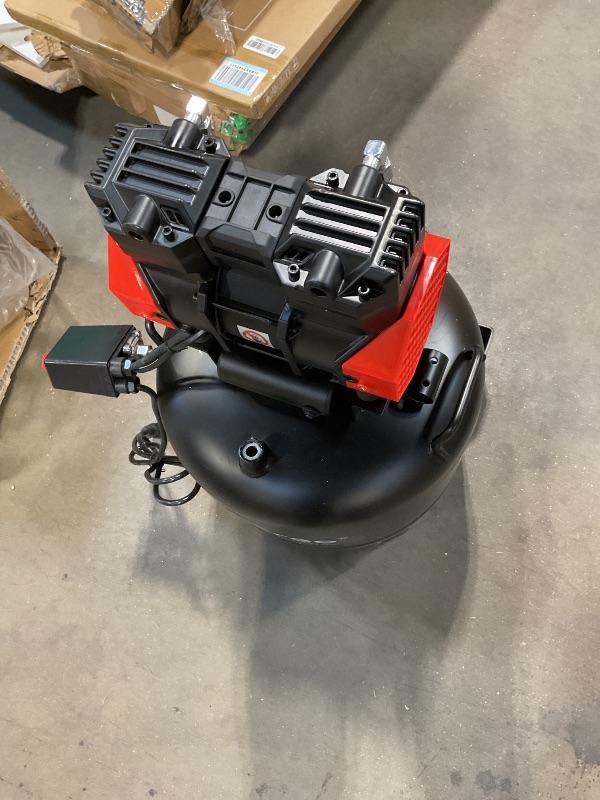 Photo 1 of **SCRAPES FROM TRANSPORT **14 Gallon Ultra Quiet Air Compressor with Two Quick Couplers, 2HP 8.75 CFM, Max 115 PSI Pressure Oil-Free Air Compressor Tank, 70dB Quiet Compressor for Auto Repair, Tire Inflation