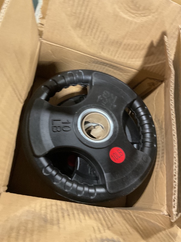 Photo 1 of 1" Hole Rubber Standard Weight Plates
Two -10LB weights
Four- LB weights