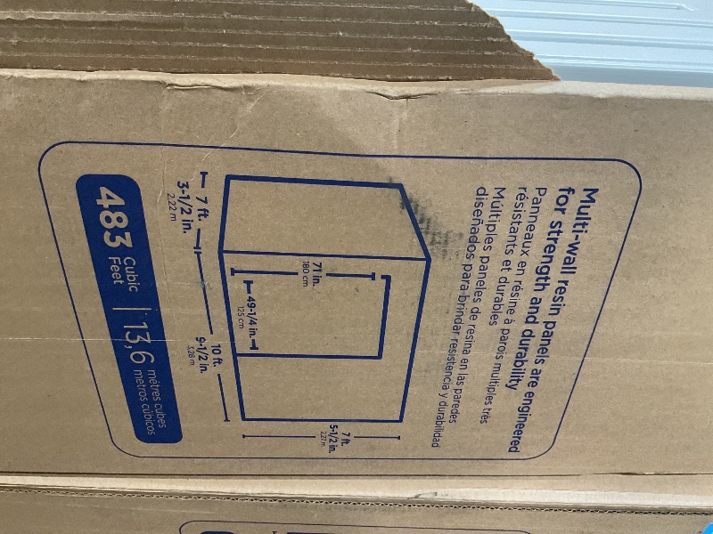 Photo 1 of **2 BOXESModernist® 10 ft. x 7 ft. Barn Door Storage Shed, Made in The USA