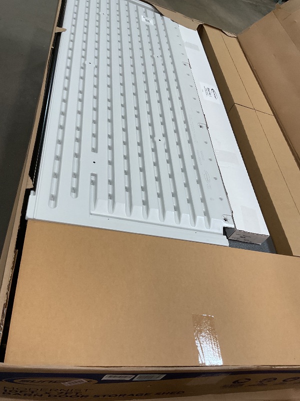 Photo 1 of **2 BOXESModernist® 10 ft. x 7 ft. Barn Door Storage Shed, Made in The USA