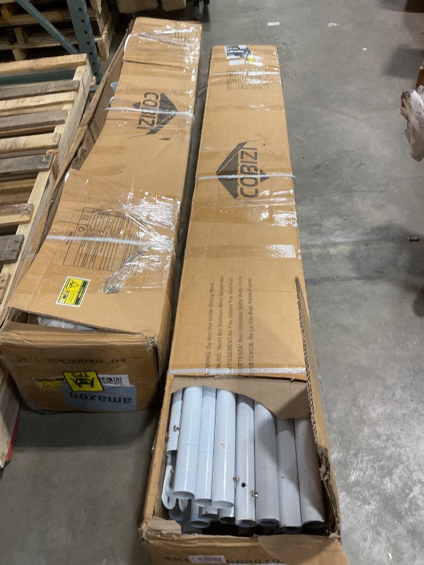 Photo 1 of ** TWO BOXES. MINOR USE WEAR**COBIZI 13x26 Party Tent Heavy Duty for Parties, Powder Coating (Better Than Galvanized), Waterproof for Church & Wedding, Large Outdoor Event Gazebo with Removable Sidewall & Built-in Sandbag, White