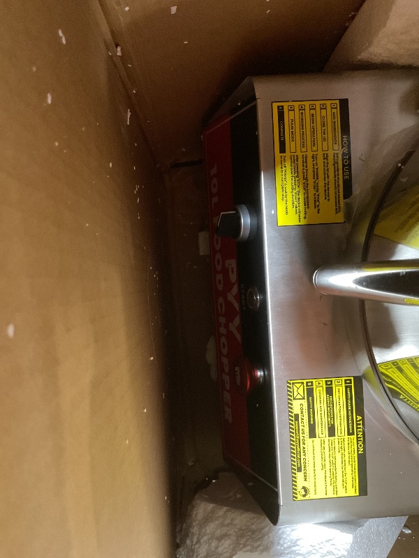 Photo 1 of **BIGGER IN PERSON (NOT COUNTERTOP SMALL)** PYY Commercial Food Processor - Vegetable Chopper Electric Stainless Steel 10.6 Qt. Plus for Meat Fruit Prep, 1400RPM High Output Large Capacity for Restaurants & Home Kitchen 10 Liter/42 Cup