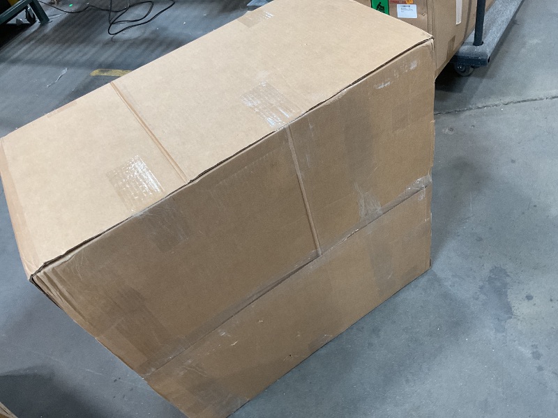 Photo 1 of ***MISSING TABLETOP*** Manhattan Comfort Glenn Round Coffee Table with Sleek Sintered Stone Top and Stainless Steel Base, Elegant Design for Modern Living Room, Centerpiece, Gold