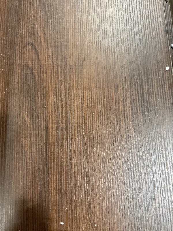 Photo 1 of *MISSING HARDWARE*GAOMON 60" Counter Height Dining Table for 4, Farmhouse Rectangular Tall Bar Height Kitchen Dining Table & Thick Table Top, with Deepened Wine Rack & Shelves for Kitchen, Bar,Retro White & Brown