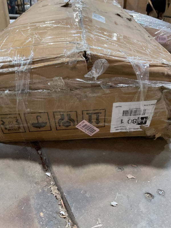 Photo 1 of **SELLING FOR PARTS AS PARTIAL SET. MAJOR DAMAGE**Tribesigns 63 Inch Computer Desk with File Drawer Cabinet, Ergonomic Office Desk with Monitor Stand, Computer Table with Printer Space, Wood PC Table Workstation Desk for Home Office, White