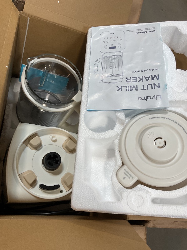 Photo 1 of 50.73oz Nut Milk Maker Machine: 12-in-1 Automatic Soy Milk Maker with Detachable Design, Homemade Juice,Almond,Oat Milks for Plant-Based Milks, 24H Delay Start/Keep Warm/Auto-Clean/Safety Lock