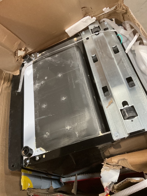 Photo 1 of **DIRT. SCRATCHES**SWEETCRISPY 3.2 CU.FT MINI FRIDGE WITH FREEZER SMALL REFRIGERATOR SINGLE DOOR ADJUSTABLE THERMOSTAT ENERGY-EFFICIENT LOW NOISE, COMPACT FRIDGE FOR BEDROOM, OFFICE, DORM (BLACK)