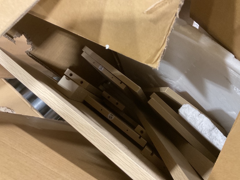 Photo 1 of **MAJOR DAMAGE. SELLING FOR PARTS**GarveeHome 8 Drawer Dresser for Bedroom, 54 in Wide Natural Oak 8 Chest of Drawers with Large Storage, Wooden Dresser Organizer for Living Room, Nursery, Entryway