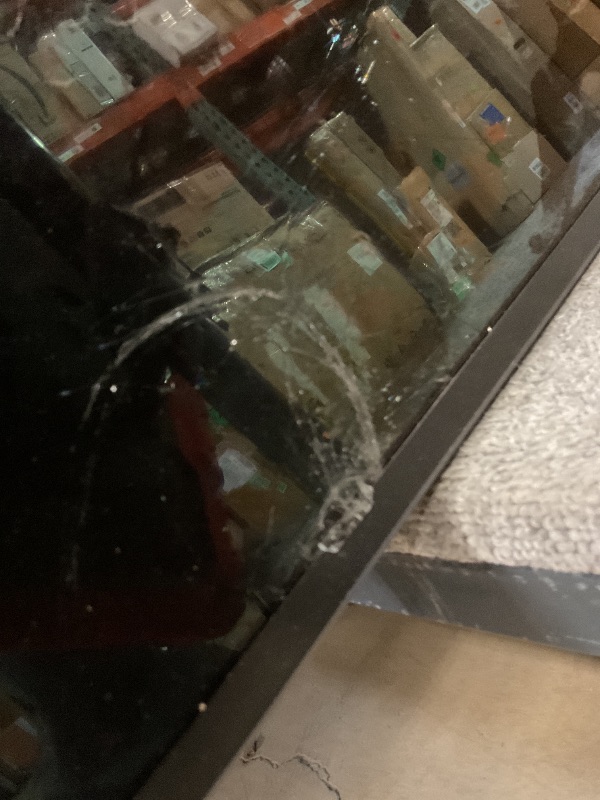 Photo 1 of **MAJOR DAMAGE TO SCREEN. SELLING FOR PARTS. MISSING REMOTE. MISSING POWER CORD**TCL 98 Inch Class QM7K Series | Mini LED QLED 4K HDR | 98QM7K, 2025 Model | 120HZ-144HZ Anti Reflective Screen Smart Google TV Dolby Atmos Onkyo Audio | Voice Remote Alexa Ga