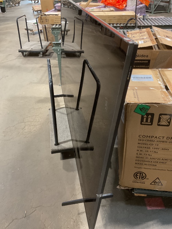 Photo 1 of **MAJOR DAMAGE TO SCREEN. SELLING FOR PARTS. MISSING REMOTE. MISSING POWER CORD**TCL 98 Inch Class QM7K Series | Mini LED QLED 4K HDR | 98QM7K, 2025 Model | 120HZ-144HZ Anti Reflective Screen Smart Google TV Dolby Atmos Onkyo Audio | Voice Remote Alexa Ga