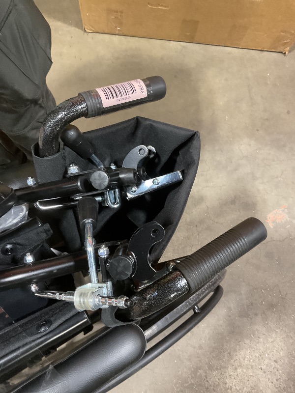 Photo 1 of **DIRT. SCRAPES. CRACK ON FOOT REST. Medline Lightweight Wheelchair for Adults With Swing-Back, Desk-Length Arms, Elevating Leg Rests; 20" x 16"D Seat