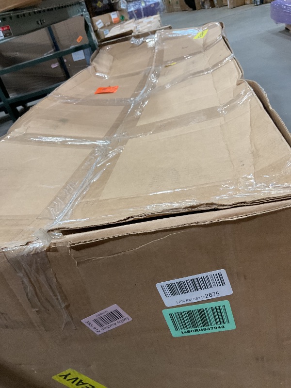 Photo 1 of **MINOR CORNER DAMAGE ON WOOD**24KF Large Upholstered Boucle Fabric Ottoman with Pillows,Comfort Padded Window Bench for Living Room,Entryway Bench,5095-Black