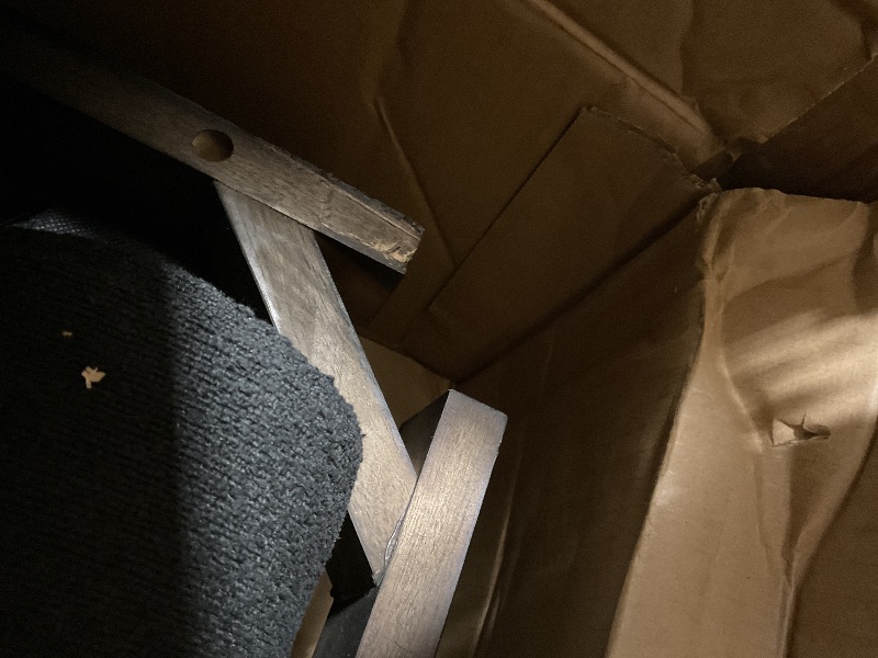 Photo 1 of **MINOR CORNER DAMAGE ON WOOD**24KF Large Upholstered Boucle Fabric Ottoman with Pillows,Comfort Padded Window Bench for Living Room,Entryway Bench,5095-Black