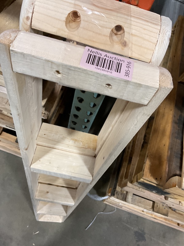 Photo 1 of **CHIPPED**Wood frames with drill holes. Curved ends