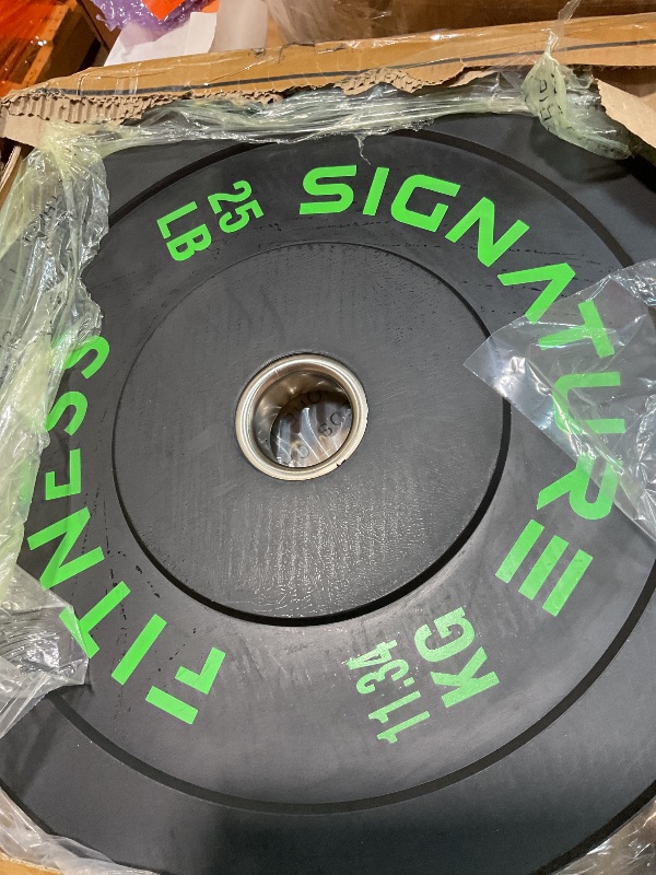 Photo 1 of 2" Olympic Bumper Weight Plates?with Steel Hub?Black & Colour Options, Multiple Weights & Sets?for Home Gym Strength Training