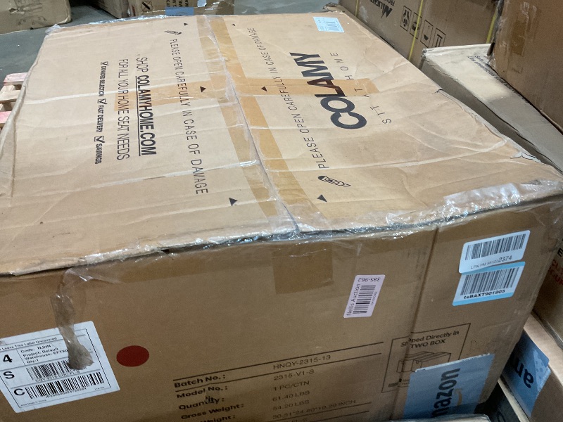 Photo 1 of **SELLING FOR PARTS AS PARTIAL SET. MAIN SEAT PART ONLY AS PICTURED**COLAMY Swivel Rocking Recliner,Wide PU Leather Glider Sofa Chair with Ergonomic High Backrest for Living Room, Office, Bedroom?Cocoa?