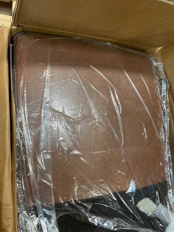 Photo 1 of **SELLING FOR PARTS AS PARTIAL SET. MAIN SEAT PART ONLY AS PICTURED**COLAMY Swivel Rocking Recliner,Wide PU Leather Glider Sofa Chair with Ergonomic High Backrest for Living Room, Office, Bedroom?Cocoa?