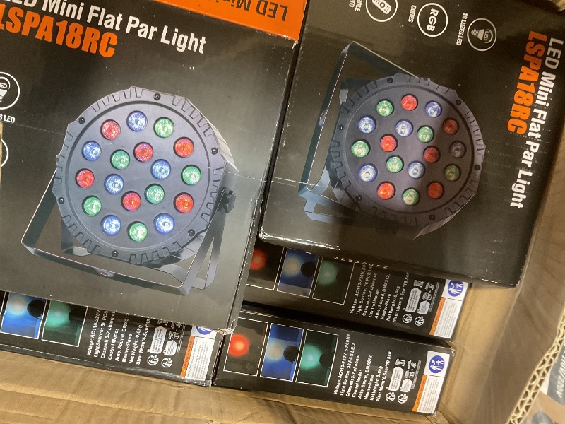 Photo 1 of 12 Packs 36 LED Stage Lights RGB LED Par Lights 7 Channels DJ Uplights for Events with Sound Activated Remote Control & DMX Uplighting for Events Party Club Wedding Christmas Holiday Disco