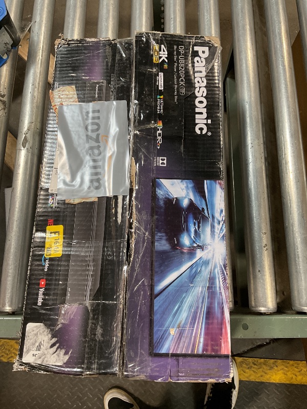 Photo 1 of **Used** Panasonic Streaming 4K Blu Ray Player with Dolby Vision and HDR10+ Ultra HD Premium Video Playback, Hi-Res Audio, Voice Assist - DP-UB820-K (Black)
