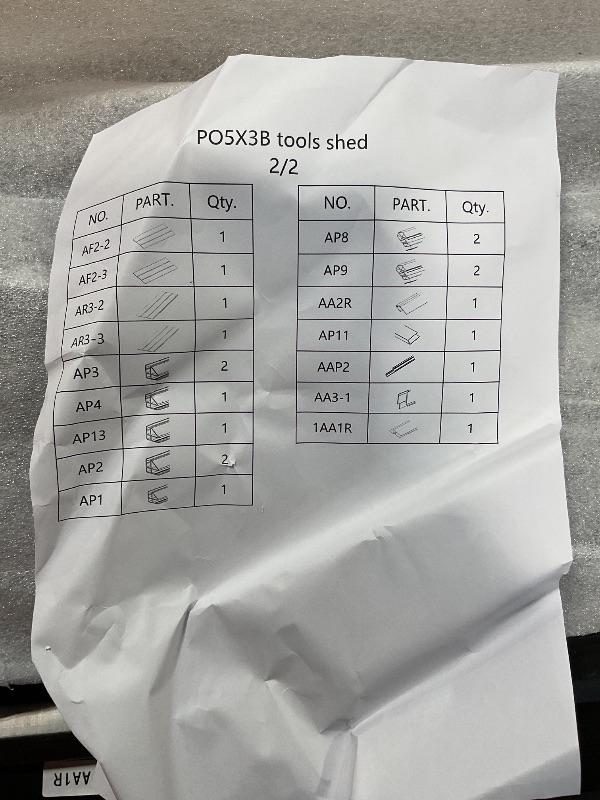 Photo 1 of **BOX 1 of 2 ONLY**DWVO 5x3FT Outdoor Storage Shed with Fence-Style and Side Windows, Floor, Lockable Doors, Plastic Storage for Backyard and Garden, Brown