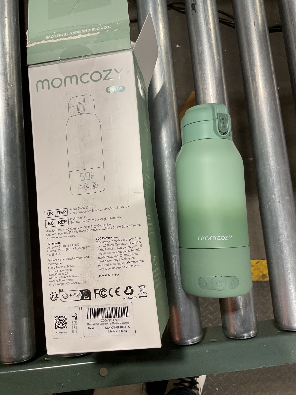 Photo 1 of ****MISSING CHARGER CORD/UNTESTED***** Momcozy Portable Milk Warmer for Travel – Dual Heating Modes for Breast Milk & Water, Portable Bottle Warmer with Fast Heating & Long Battery Life, 17 Ounces Large Capacity to Meet Your All-Day Needs