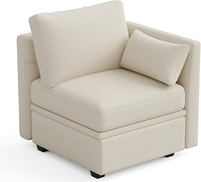 Photo 1 of **PICTURE FOR REFERENCE**Corner Seat Module for Modular Sectional Sofa, Convertible Sectional Sofa Couch, WHITE 