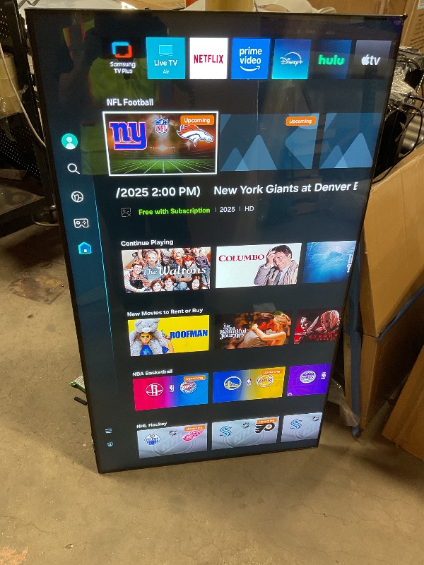Photo 1 of **FRAME DENT ON CORNER **Samsung - 55” Class Q8F Series QLED 4K UHD SamsungVision AI Smart Tizen TV 