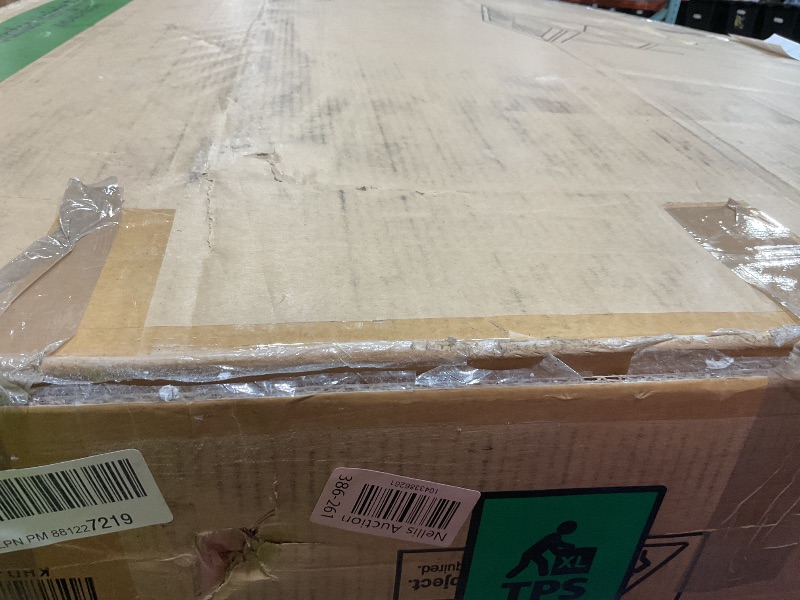 Photo 1 of **TABLE ONLY. CRACKING IN CORNER**Peatuk 5-Piece Solid Wood Dining Table Set for 4, Modern Breakfast Dinette Kitchen Table with Bench & Chairs for Dining Room, Kitchen, Grey