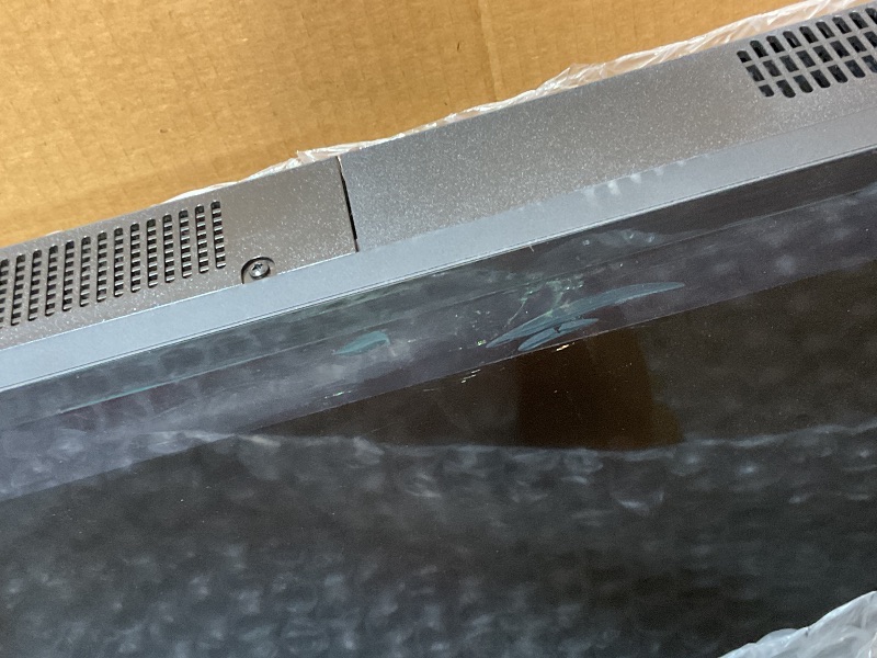 Photo 1 of **SELLING FOR PARTS. MAJOR DAMAGE TO SCREEN. MISSING REMOTE AND LEGS**LG 86-Inch Class UHD AI 4K UA77 Series Smart TV w/AI Sound, HDR10, 4K Super Upscaling, Filmmaker Mode, Wow Orchestra, Compatible with Alexa (86UA7700PUA, 2025)