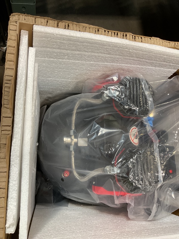 Photo 1 of 14 Gallon Ultra Quiet Air Compressor, 2HP 3.45 CFM@ 115PSI Oil-Free Air Compressor Tank, 110V/60hz, 70dB Air Compressor for Car Repair, Spray Painting, Woodwork Nailing (14 Gallon)