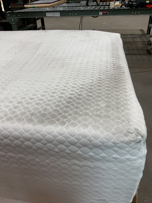 Photo 1 of **DIRT FROM TRANSPORT. TEAR ON CORNER**FDW | 12 Inch Twin Mattress | Medium Firm | Gel Memory Foam Mattress | White | , CertiPUR-US Certified | Pressure Relief, Cooling Ventilated Foam | Washable Removable Cover