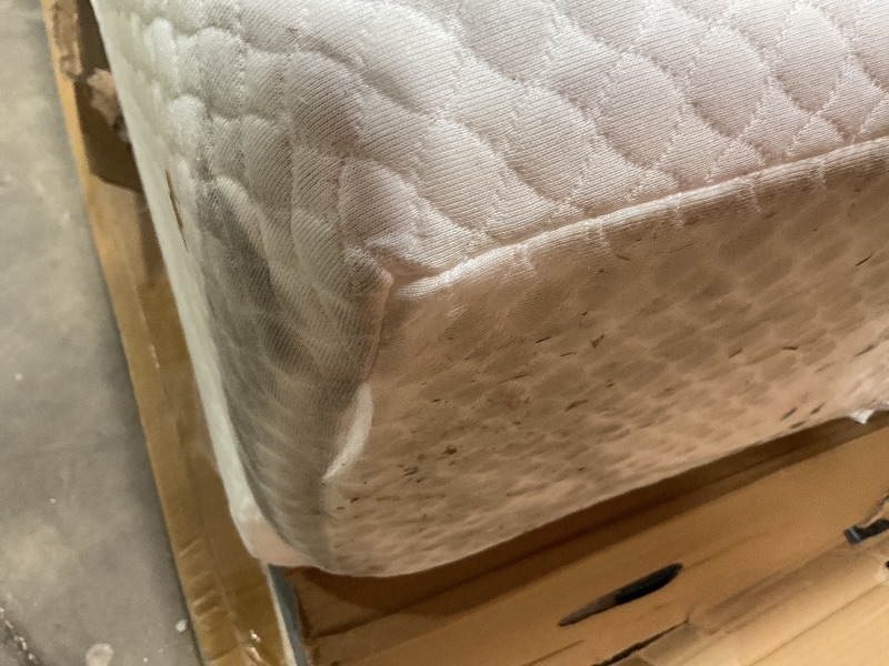 Photo 1 of **DIRT FROM TRANSPORT. TEAR ON CORNER**FDW | 12 Inch Twin Mattress | Medium Firm | Gel Memory Foam Mattress | White | , CertiPUR-US Certified | Pressure Relief, Cooling Ventilated Foam | Washable Removable Cover