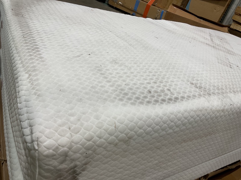 Photo 1 of **DIRT FROM TRANSPORT. TEAR ON CORNER**FDW | 12 Inch Twin Mattress | Medium Firm | Gel Memory Foam Mattress | White | , CertiPUR-US Certified | Pressure Relief, Cooling Ventilated Foam | Washable Removable Cover