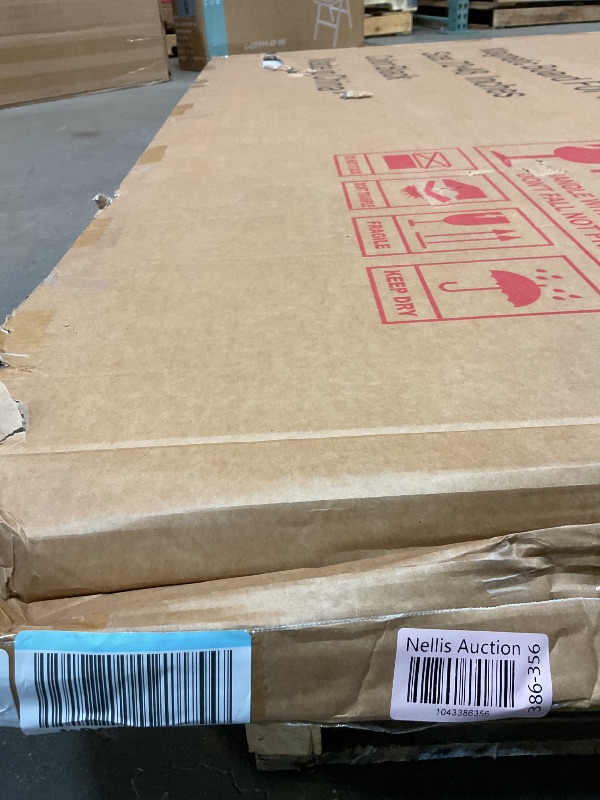 Photo 1 of **FRAME PIECE PART BROKE OFF**-Qprobd 6'x4' Large Magnetic White Board Dry Erase Whiteboard with Black Aluminum Frame, 72"X48" Magnet Presentation Wall Boards for Office, Classroom, School, Home