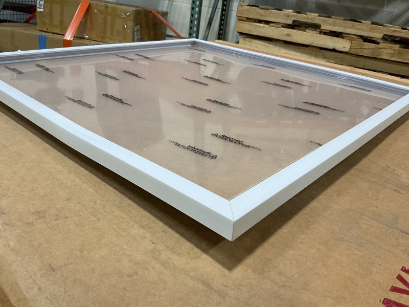 Photo 1 of **SLIGHT BEND**OMAIGAR 20x20 Picture Frame for 20by20 Square Poster Photo Canvas Certificate White High Transparent Photo Frame Wall Desktop Horizontal Vertical 20 x 20