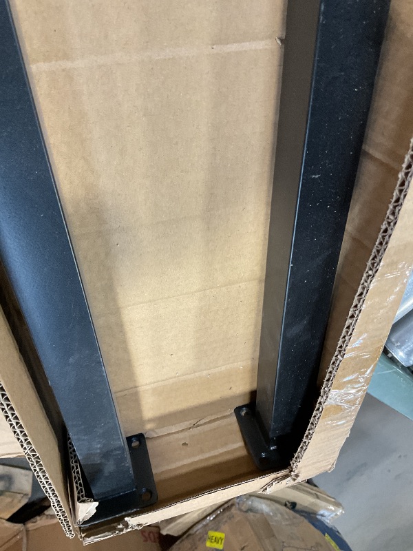 Photo 1 of **ONLY ONE RAIL. MISSING HARDWARE ****U-Shaped Staircase Handrail ,Indoor Outdoor Iron Matte Black Stair Handrail,Floor Mounted Industrial Hand Rail,Non-Slip Support Bar Porch Deck Corridor Stair Rail for Elderly & Children(100cm/39.4")