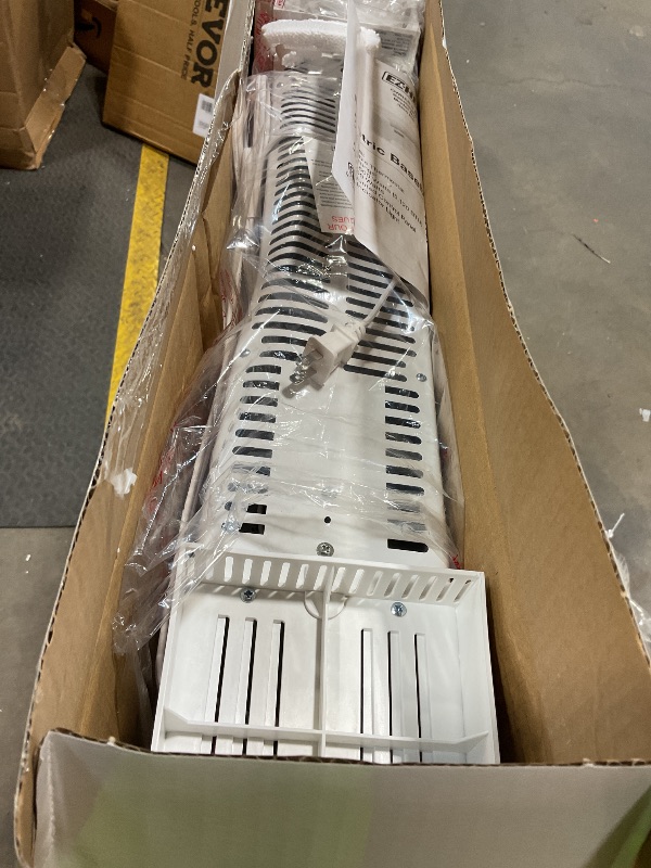 Photo 1 of **DENTED**EZ-HEAT 1,500 Watt Baseboard Space Heater with Adjustable Thermostat, Dent-Proof End Panels, Overheat Protection, Tip-Over Switch, & Stay-Cool Body, CZ600