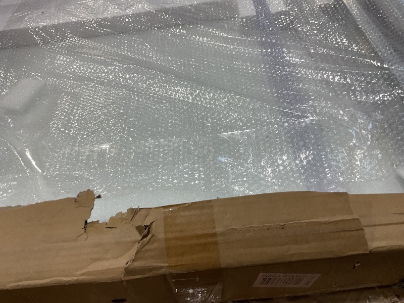 Photo 1 of **SELLING FOR PARTS. ONE DOOR BROKEN**DELAVIN 56-60.in W x 75.in H Frameless Shower Door, Water Repellent Black Shower Door with SGCC Certified Clear Tempered Glass, Easy Sliding Showe Door with Explosion-Proof Film, Stainless Steel