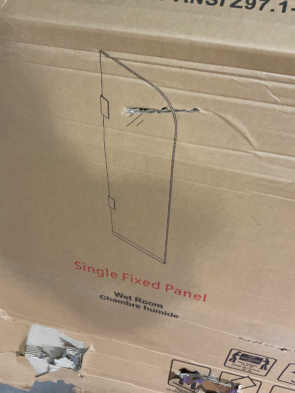 Photo 1 of **METAL FRAMED BENT AND AND DENT**Single fixed panel tempered glass