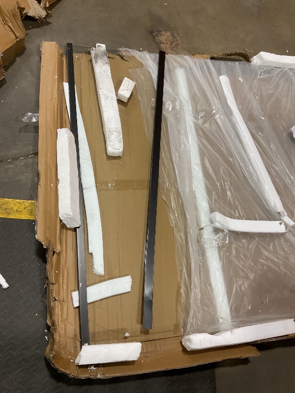 Photo 1 of **METAL FRAMED BENT AND AND DENT**Single fixed panel tempered glass