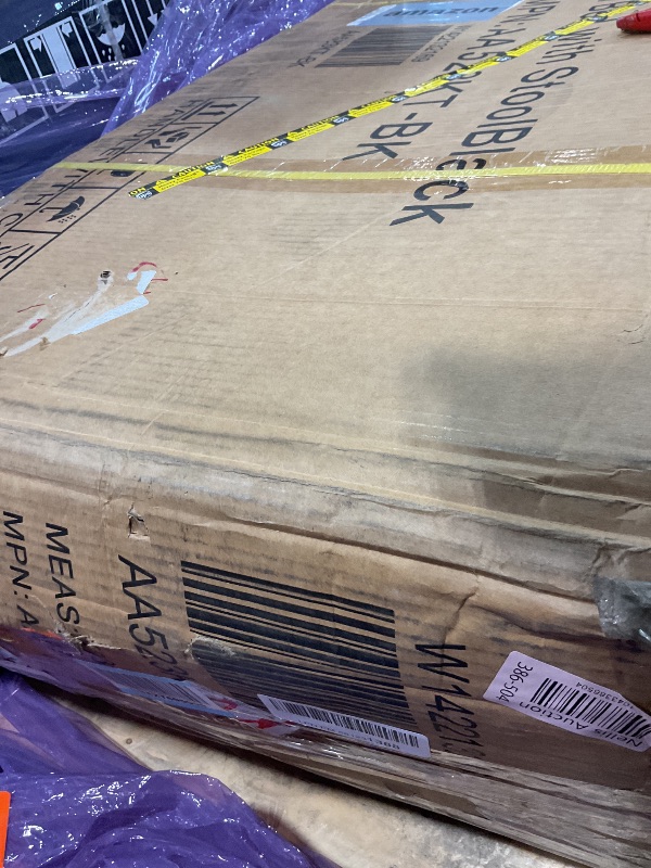 Photo 1 of **CUT DAMAGE**Favfurish Massage Salon Tattoo Chair,Multi-Purpose 3-Section Facial Bed Table, with Hydraulic Stool and Two Trays, Adjustable,fit for Beauty,Barber,Spa,Easy to Assemble, Black