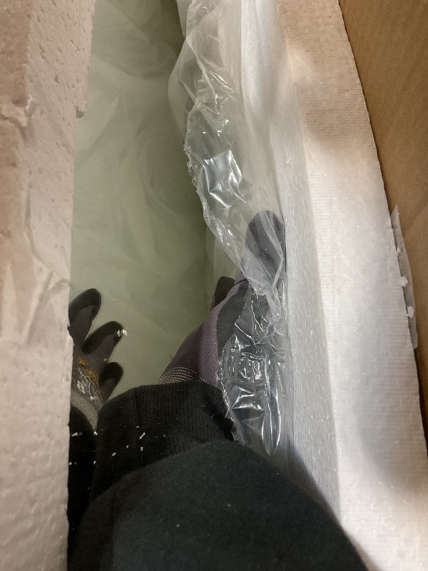 Photo 1 of ***DIRTYYY*** Gluck Plants Full Length Mirror, Irregular Asymmetrical 63x24 Inch Wave Frameless Black Modern Unique Vanity Wall Mirror for Bathroom, Bedroom, Living Room, Entryway, Fireplace