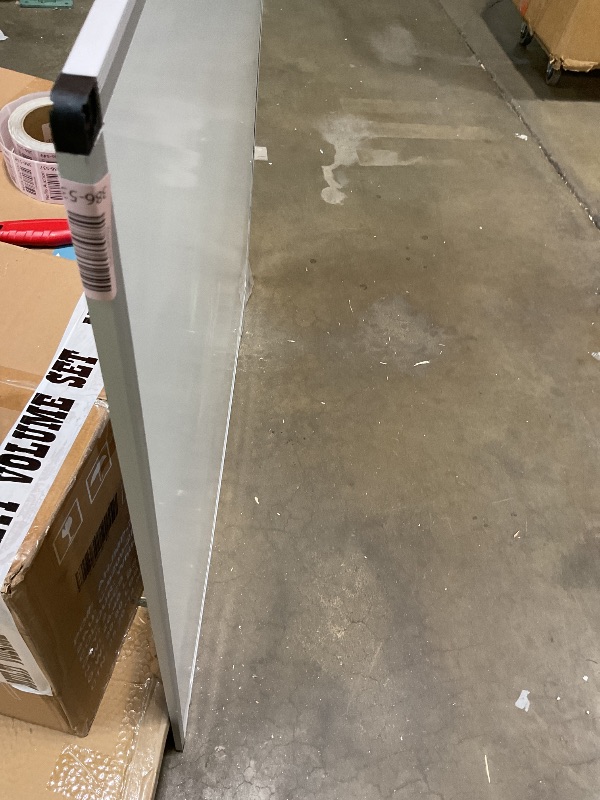 Photo 1 of **FRAME-SCRAPES/BEND. CORNER DENTED**VIZ-PRO Dry Erase Board/Magnetic Whiteboard, 48 x 48 Inches, Large Wall Mounted Board for School Office and Home 4' x 4'