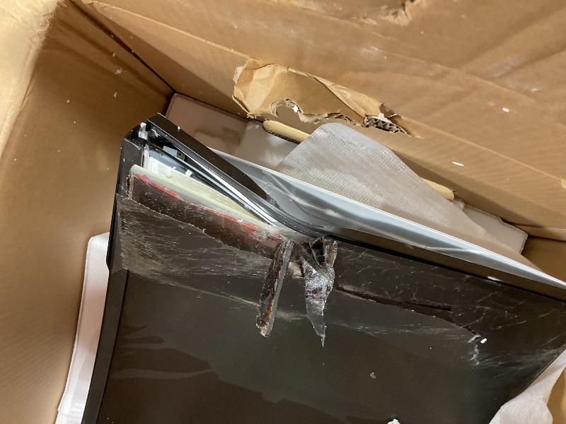 Photo 1 of **MAJOR DAMAGE TO SCREEN. SELLING FOR PARTS**SAMSUNG 57" Odyssey Neo G9 (G95NC) Series Dual 4K UHD 1000R Curved Gaming Monitor, 240Hz, 1ms with DisplayPort 2.1, Quantum Mini-LED, DisplayHDR 1000, AMD FreeSync Premium Pro, LS57CG952NNXZA