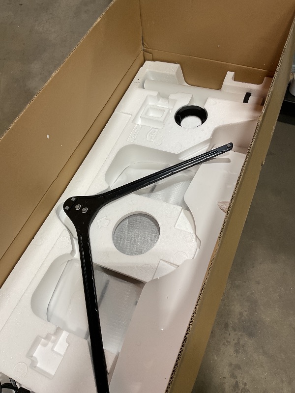 Photo 1 of **MAJOR DAMAGE TO SCREEN. SELLING FOR PARTS**SAMSUNG 57" Odyssey Neo G9 (G95NC) Series Dual 4K UHD 1000R Curved Gaming Monitor, 240Hz, 1ms with DisplayPort 2.1, Quantum Mini-LED, DisplayHDR 1000, AMD FreeSync Premium Pro, LS57CG952NNXZA