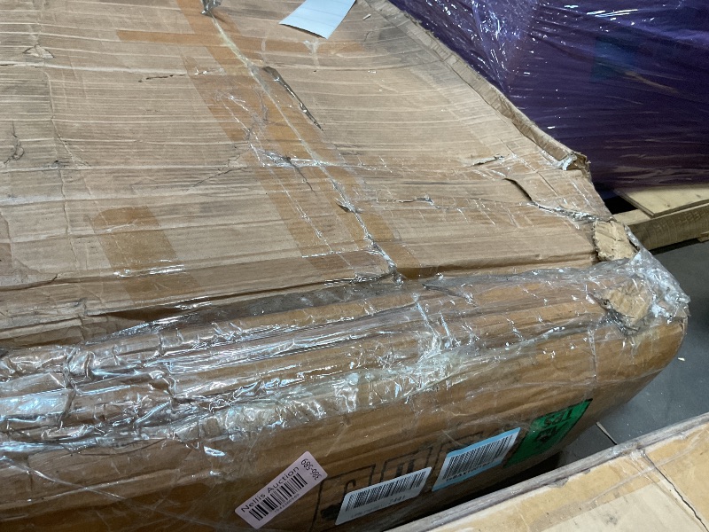 Photo 1 of **DAMAGE TO CORNERS**LITTLE TREE 8FT Conference Table for 10 People, Large Meeting Table, Modern Conference Room Tables with Cable Management, Training Tables with Strong Metal Legs for Office, Brown