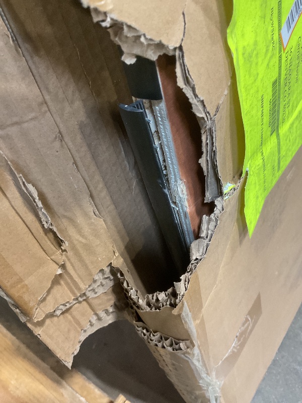 Photo 1 of **DAMAGE TO END LIP**Flash Furniture Fielder 8' Rectangular All-Occasion Wood Folding Event Table, Foldable Portable Banquet Table with Wooden Top, Natural/Black